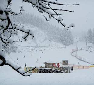 Piste bei Mistnwetter