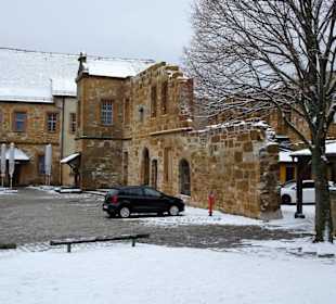 Der Innenhof der Giechburg