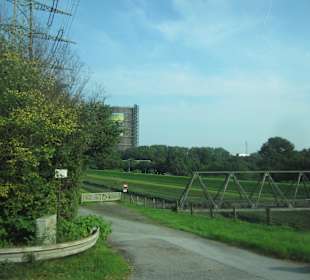 Gasometer Außenansicht mit Umgebung