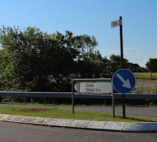 Wegweiser auf der Halbinsel Holnis