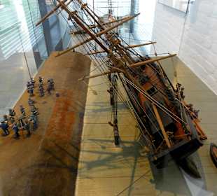 Modell einer "Kielholung"