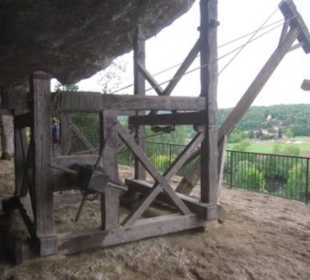 Horizontale Winde zur seitlichen Ablage von Lasten