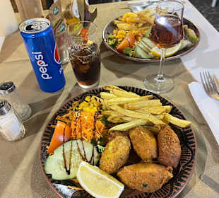 Unser Essen im Restaurant