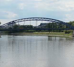 Blick von der Hubbrücke zur neuen Sternbrücke