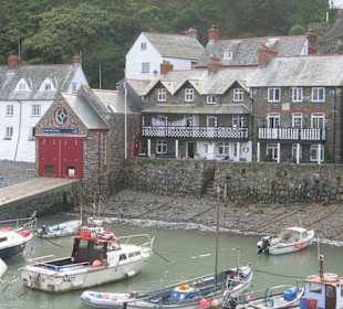 Clovelly,  Hafen