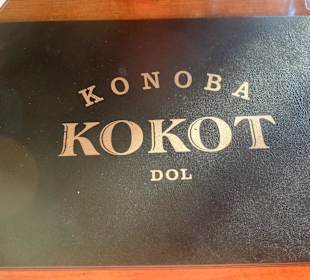 Speisekarte mit leckeren Sachen