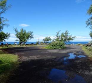 Der Zugang zu La Gouffre am Sentier Littoral