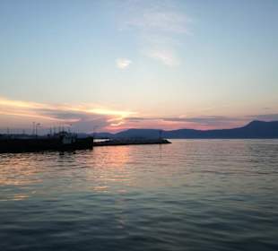 Schöne Aussicht vom Boot