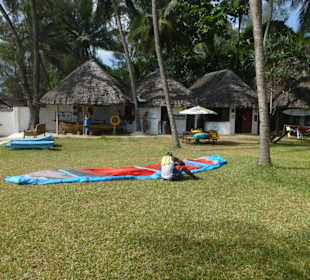 Blick vom Sea Lodge Hotel zur Kite Station