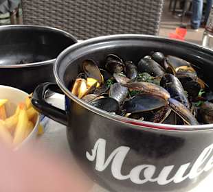 Habe jeden Tag Muscheln und Fisch gegessen