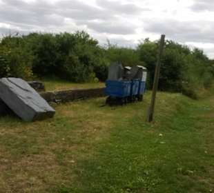 Alte Lore vom Basalt Abbau