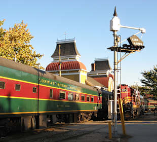 Am Bahnhof von North Conway