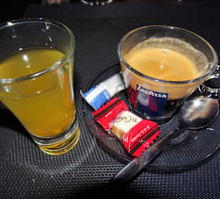 Espresso und Rhum arrangé 