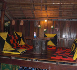 Sitzgelegenheit im Papaya