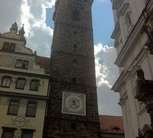 Pohled od lékárny Klatovy