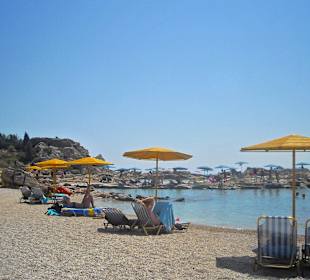Rhodos, pláž Tassos v oblasti Kalithea
