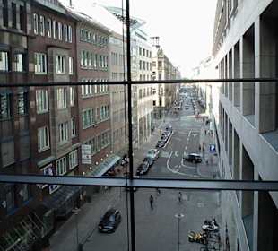 Blick in eine Nebenstraße bei der Passage