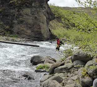 Das Wasser ist sehr kalt