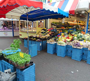 Rundgang durch die Markthalle am Carlsplatz