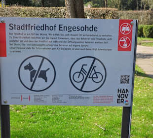 Infotafel am Friedhof Engesohde