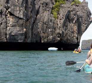 Kajakfahren in Ang Thong