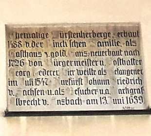 Info an den alten herrlichen Häuser