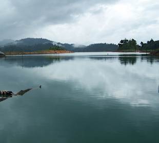Abendblick mit Mogli auf dem See/ Kanufahrt