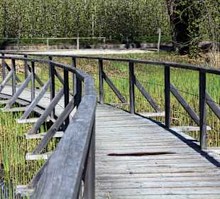 Holzbrücke Montiggler See