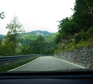 Von Italien hochgefahren