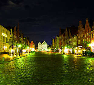 Nachts in der Altstadt von Lüneburg