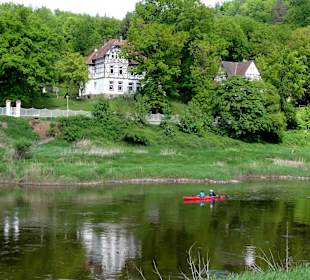 Blick über die Weser von der Kurpromenade
