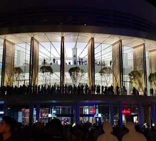 Apple Store bei Nacht 
