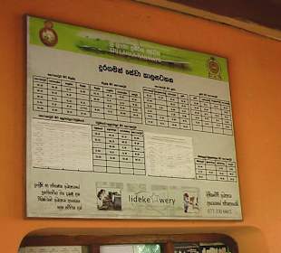 Ankunft - Abfahrzeiten 