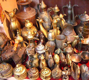 Oggetti in vendita al souk