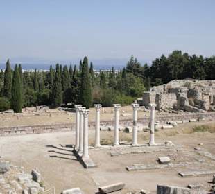 Teil der Anlage von der obersten Terrasse aus