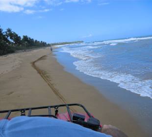 Quadtour am Playa Moron entlang