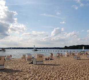Strandkörbe im Strandbad Wansee