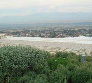 Pamukkale - z góry na trawertyny