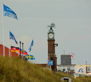 Die Deich in Wangerooge Richtung Westen