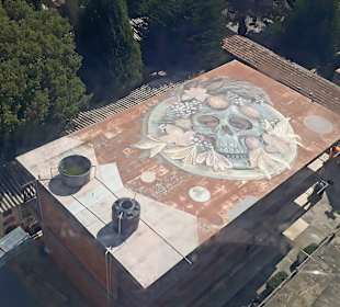 Blick auf den Friedhof