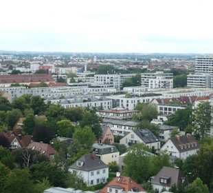 Blick von der Dachterrasse der M'Uniqo Rooftop Bar