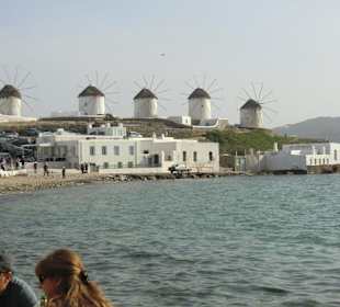 Die Windmühlen von Mykonos