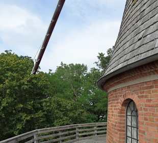 Auf der Galerie der  Windmühle Margarethe