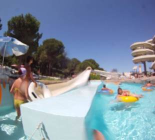 Wasser abschuss rutsche