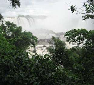 Die Wasserfälle, von Brasilien aus gesehen
