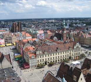 Blick auf den Rynek  von Breslau