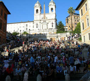 Spanische Menschen T reppe 