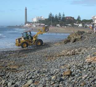 Kiosk wird befestigt