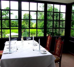 Speisebereich Ausblick zum Garten