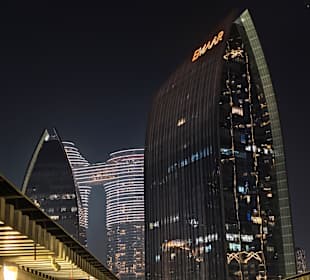 Blick vom Parkhaus der Dubai Mall